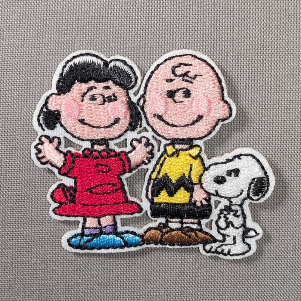 Peanuts Snoopy Charlie Brown Lucy Iron On Patch | Cartoon Patch
